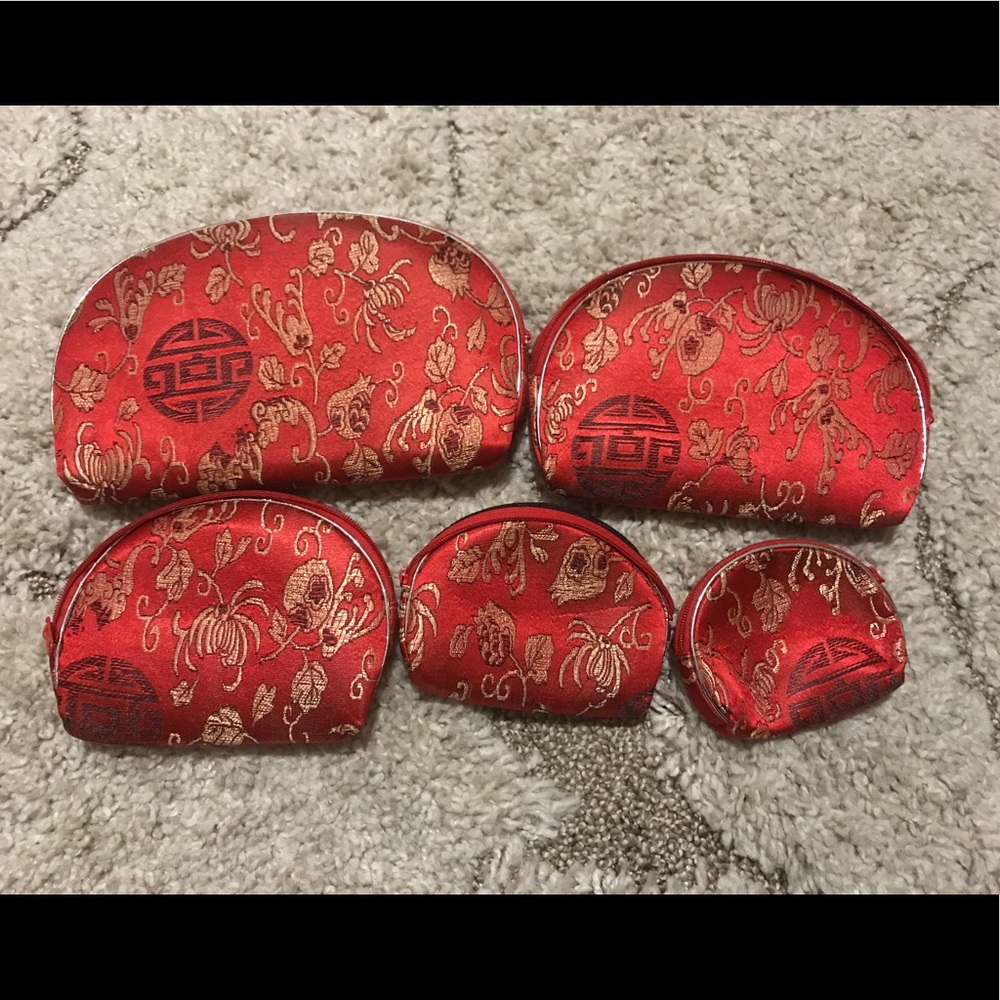 COPY - Traditional Chinese style set of 6 makeup bags